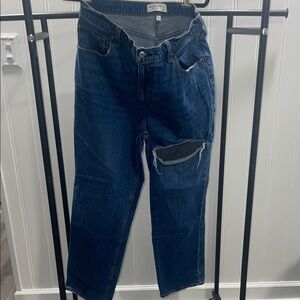 Abercrombie & Fitch Women's Blue Relaxed Jeans